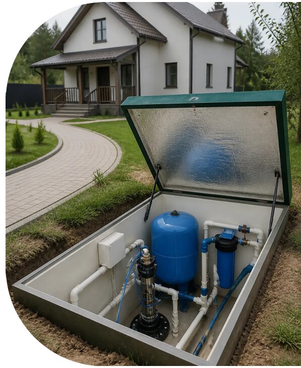 Автономное водоснабжение дома в Южном-Сахалинске от 154965 р. | АПаруса-Южн